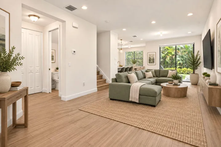 Wide-open living areas with tons of natural light.