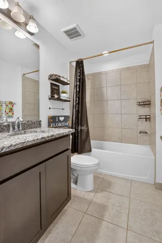 Counter height vanity.