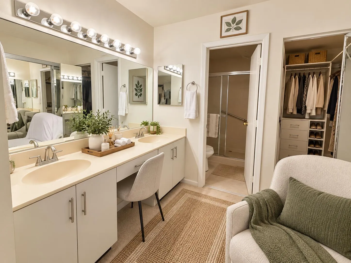 Virtually staged and Enhance image. Original photo included in listing.