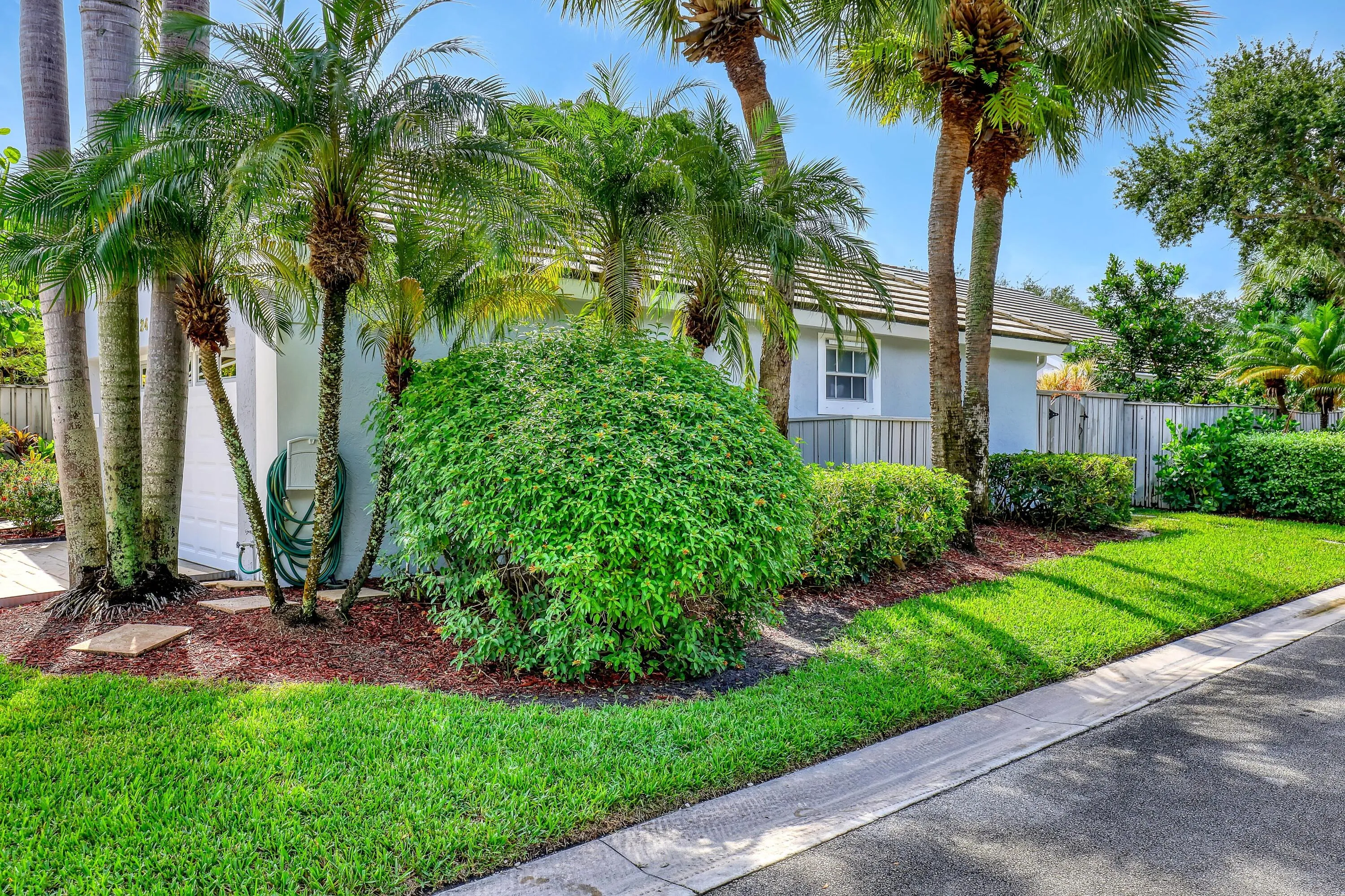 Quiet, Private Corner lot with spacious back yard.