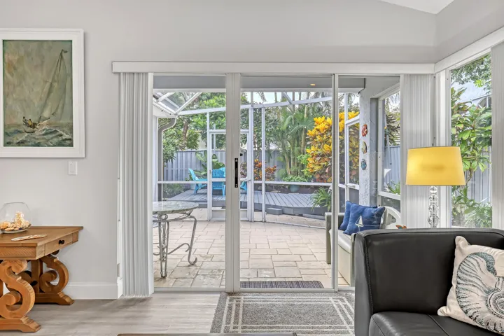 Sliders to Screened & Covered Patio