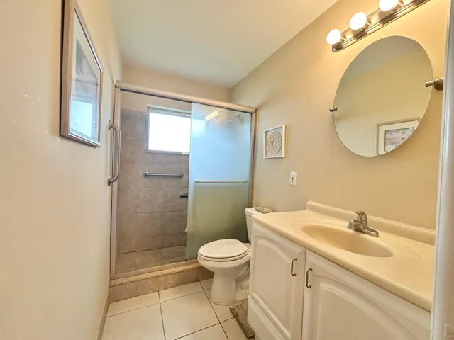 UPDATED BATHROOM W WALK IN SHOWER