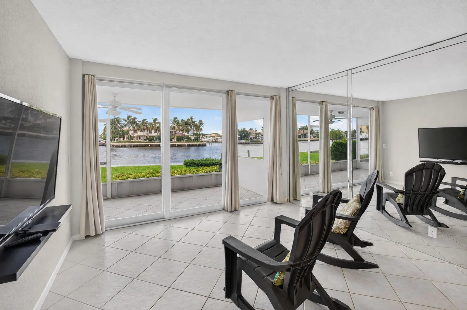 Long Canal View from Living Area