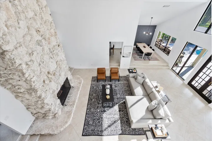 Upstairs to Living
