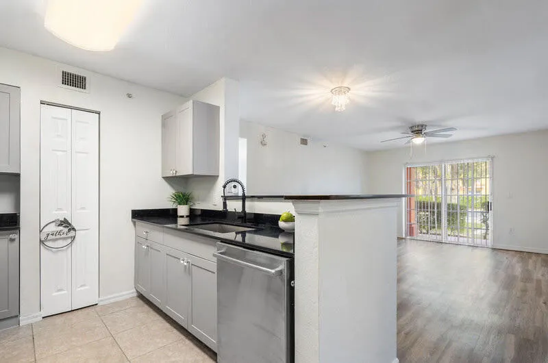 Kitchen with pantry