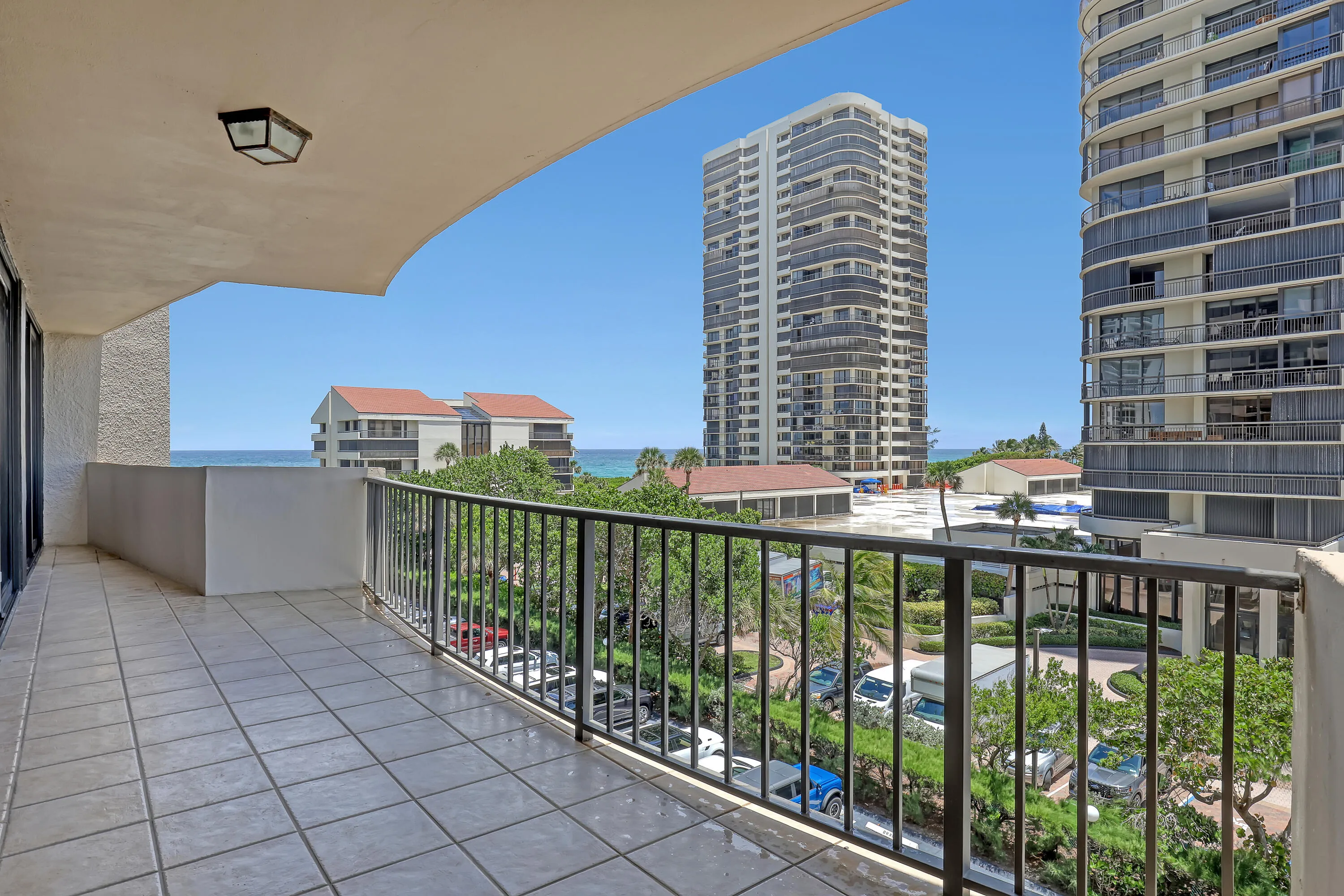 Spacious balcony