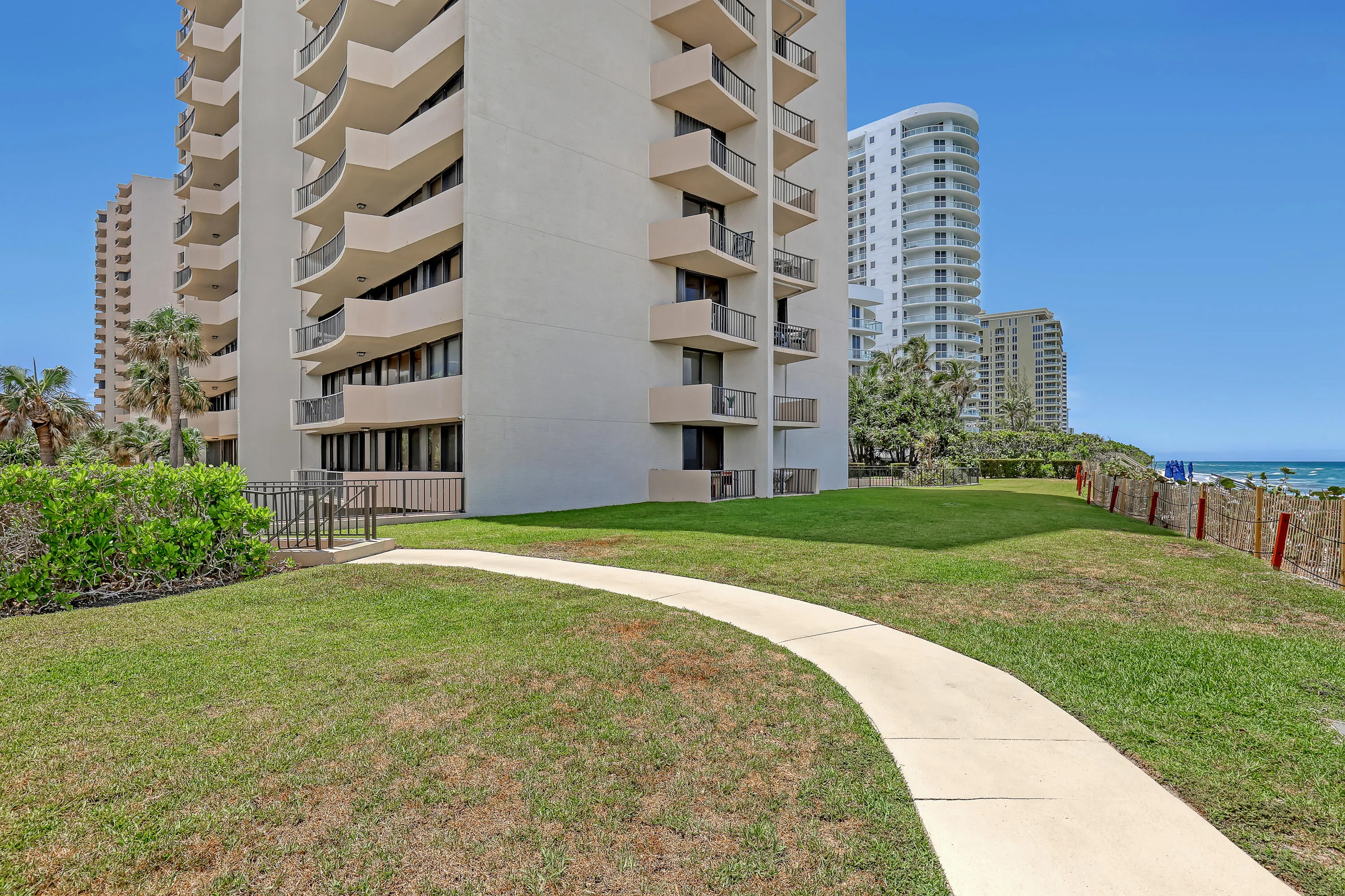 Private walk way to the beach