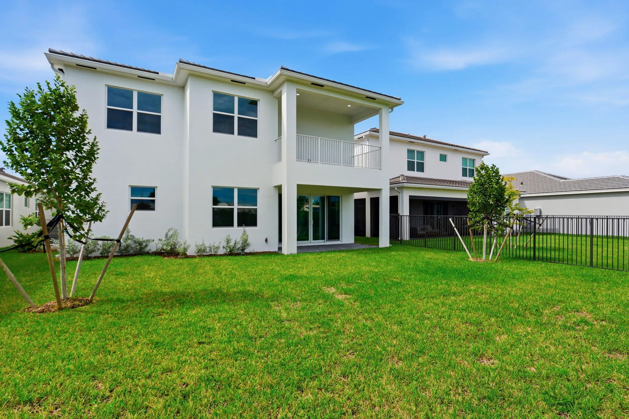 view of house from backyard