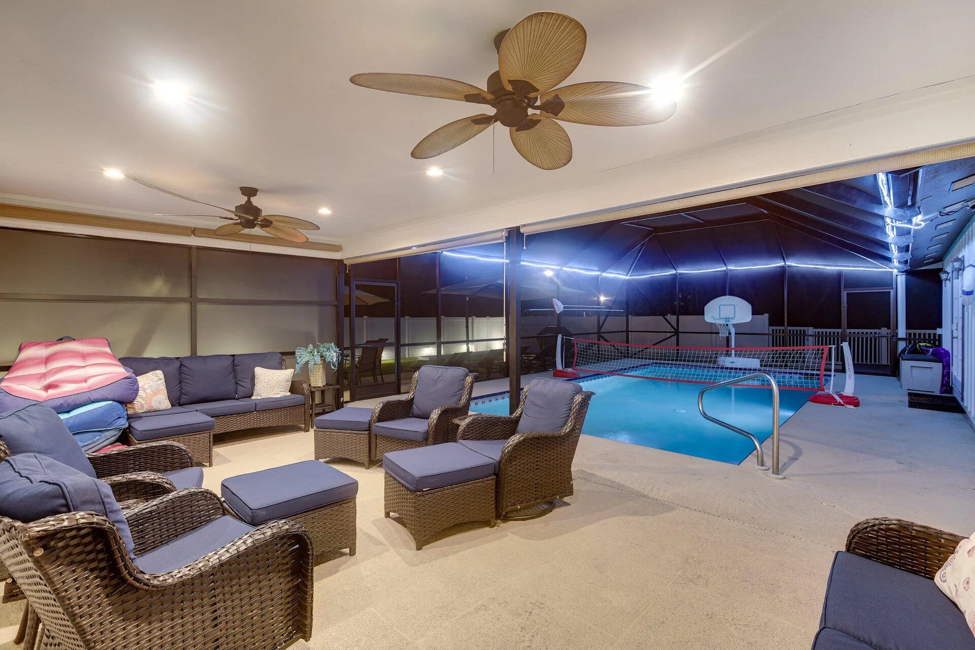 Patio:Pool Night