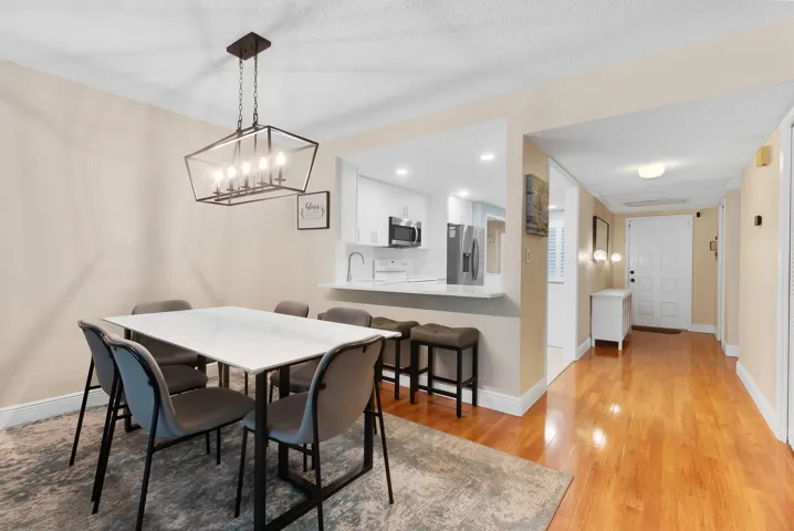 Spacious, open floor plan concept and a renovated kitchen.