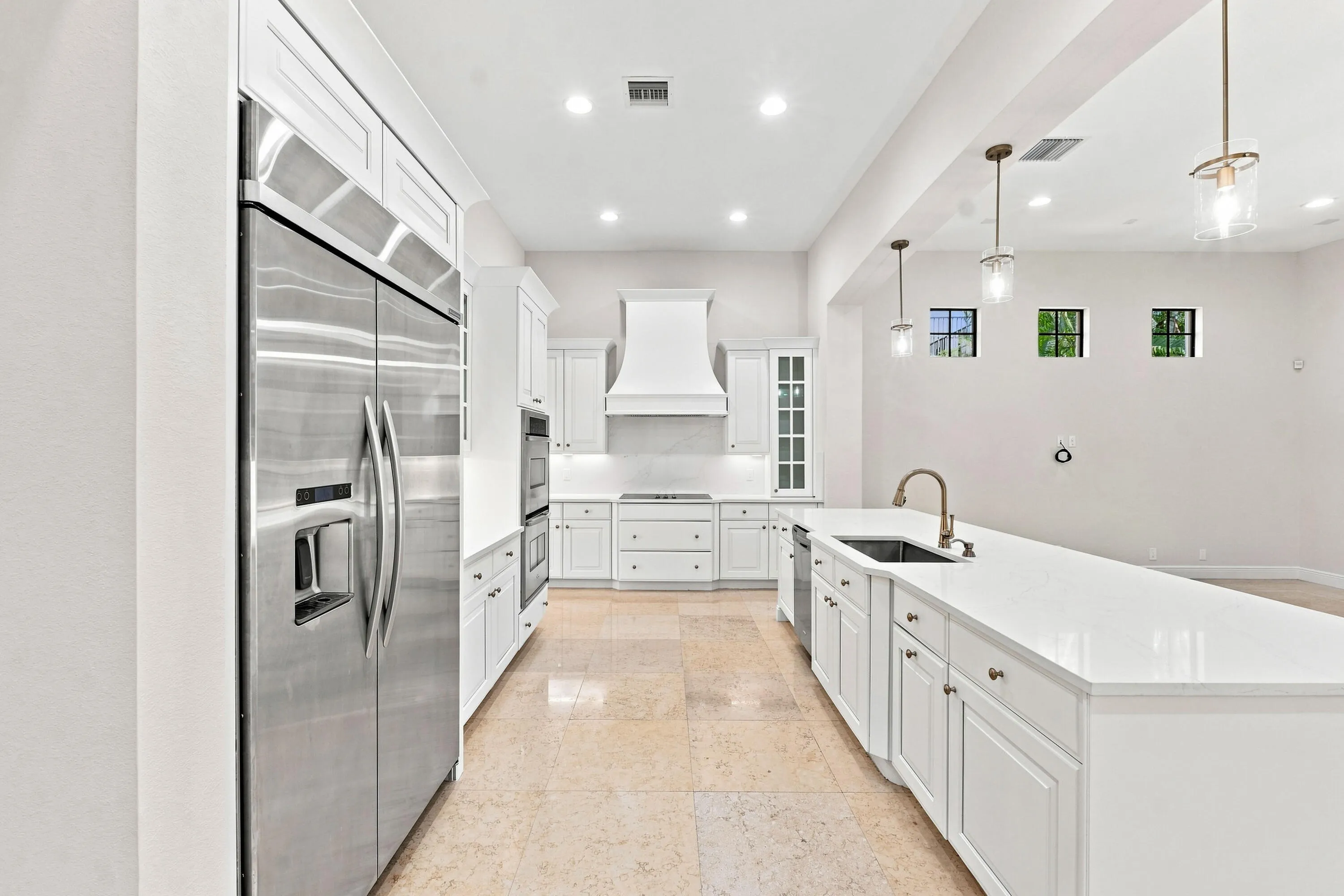 Renovated kitchen with updated cabinetry and fixtures