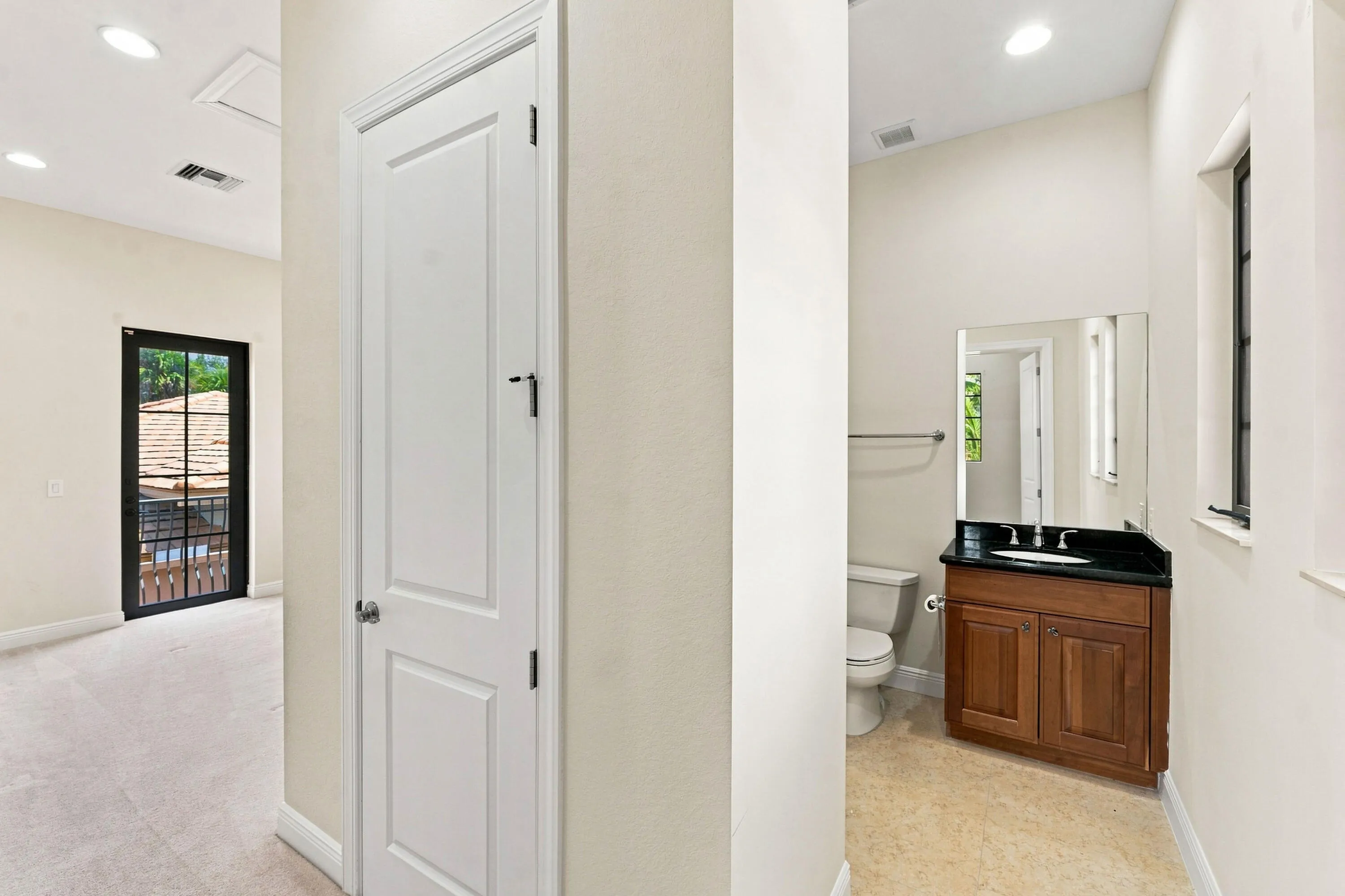 Freshly painted interior with updated finishes