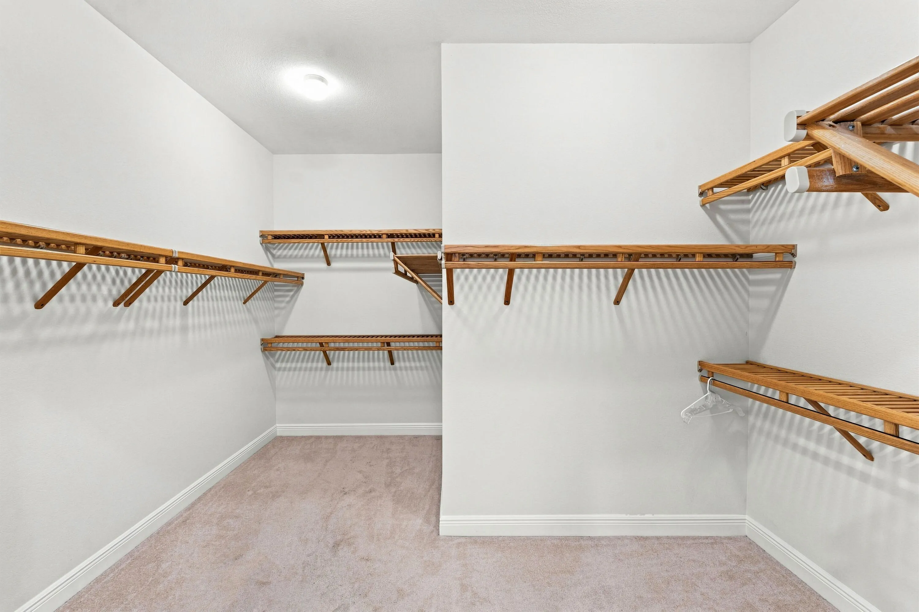 Spacious closet with ample storage