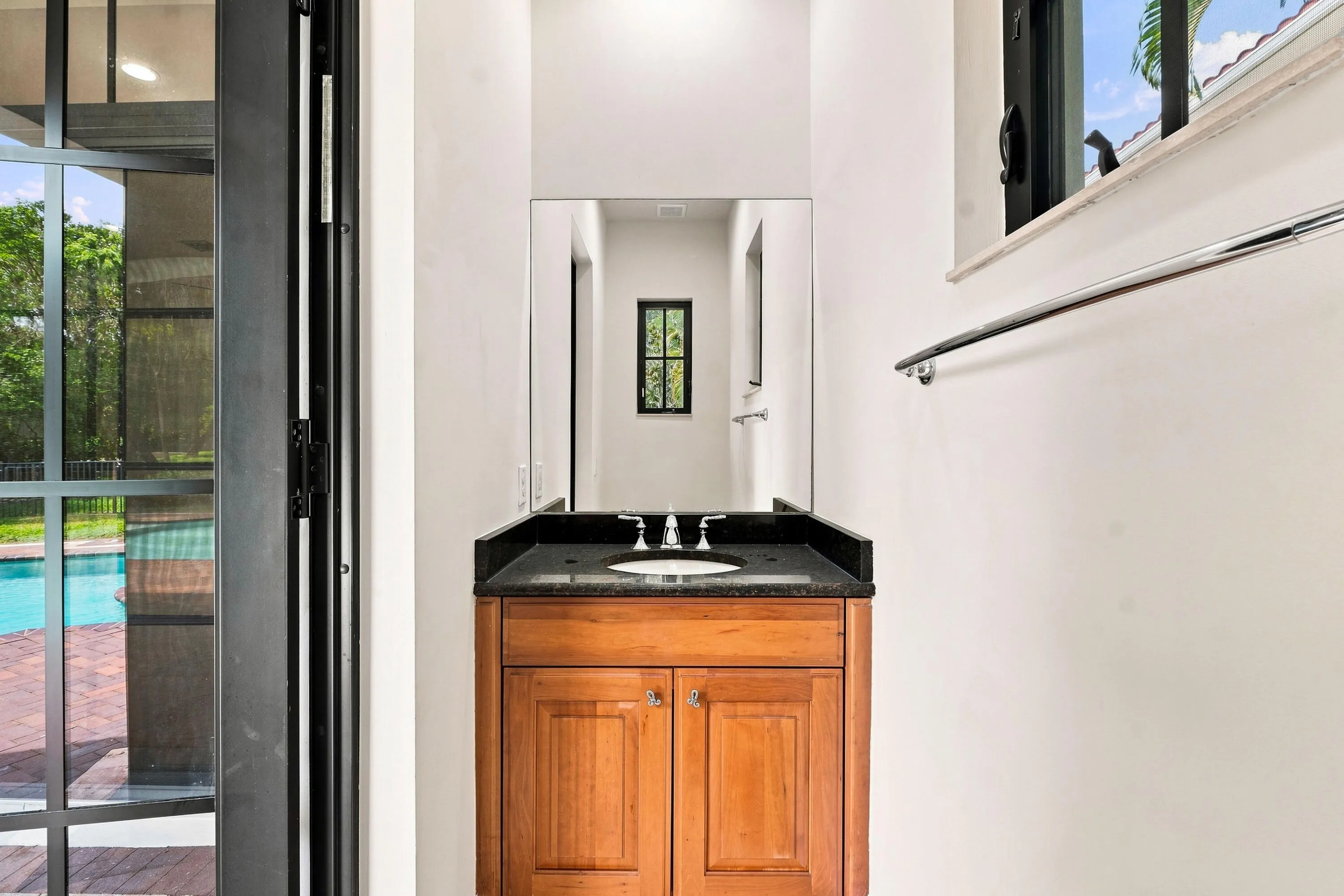 Fresh paint with new modern fixtures
