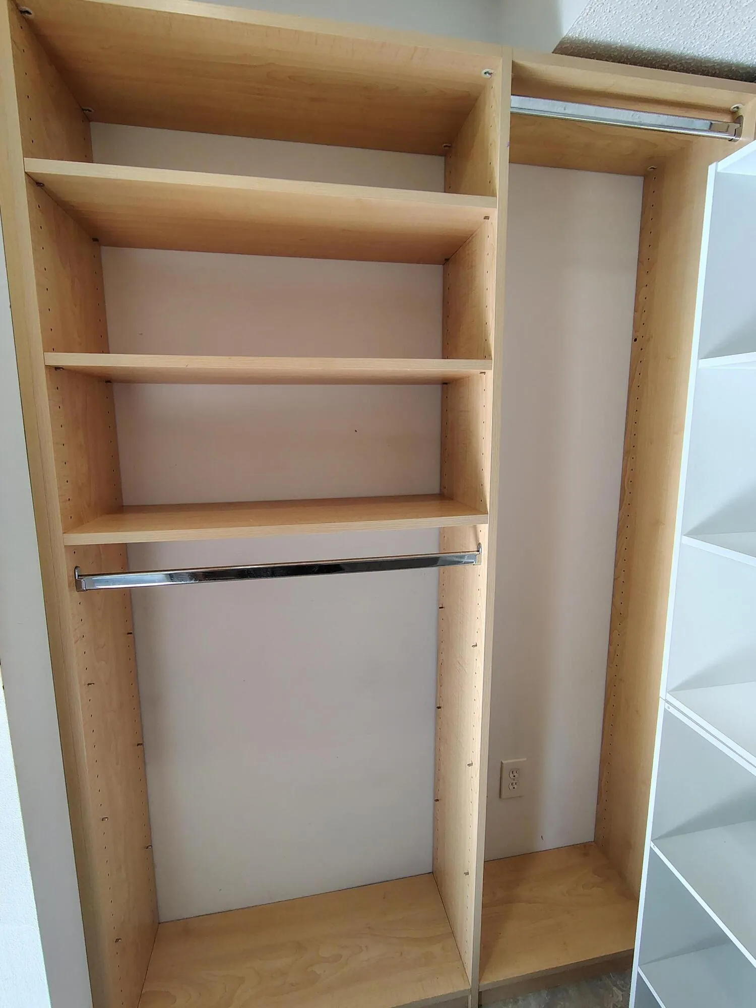 Bedroom Walk-in Closet With Built In Cabinets