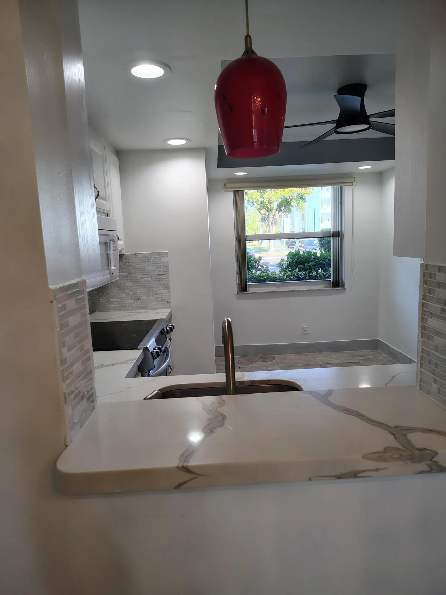 View From Dining Area to Kitchen