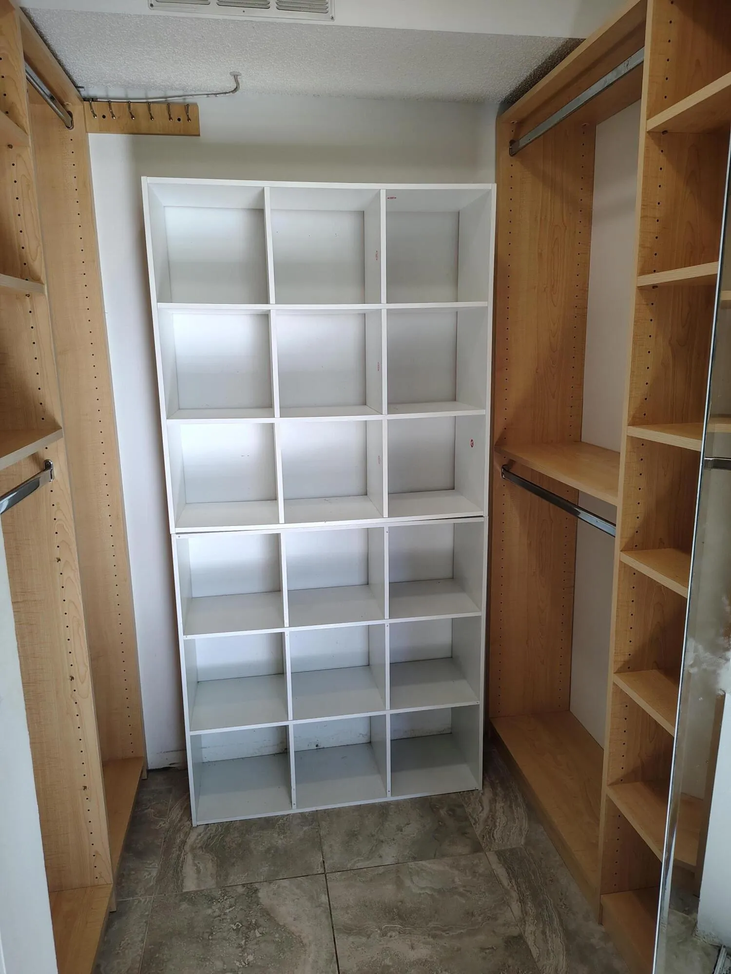 Bedroom Walk-in Closet With Built In Cabinets