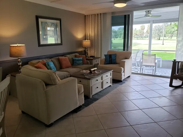 Living Room Facing Gold Course