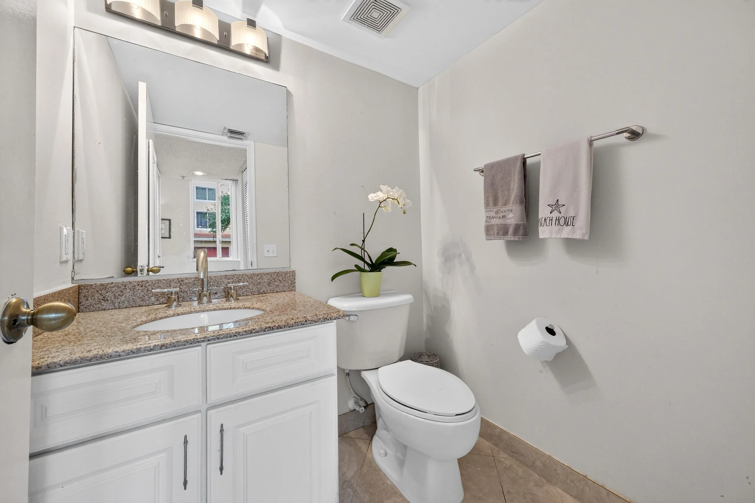 Half bath, downstairs.