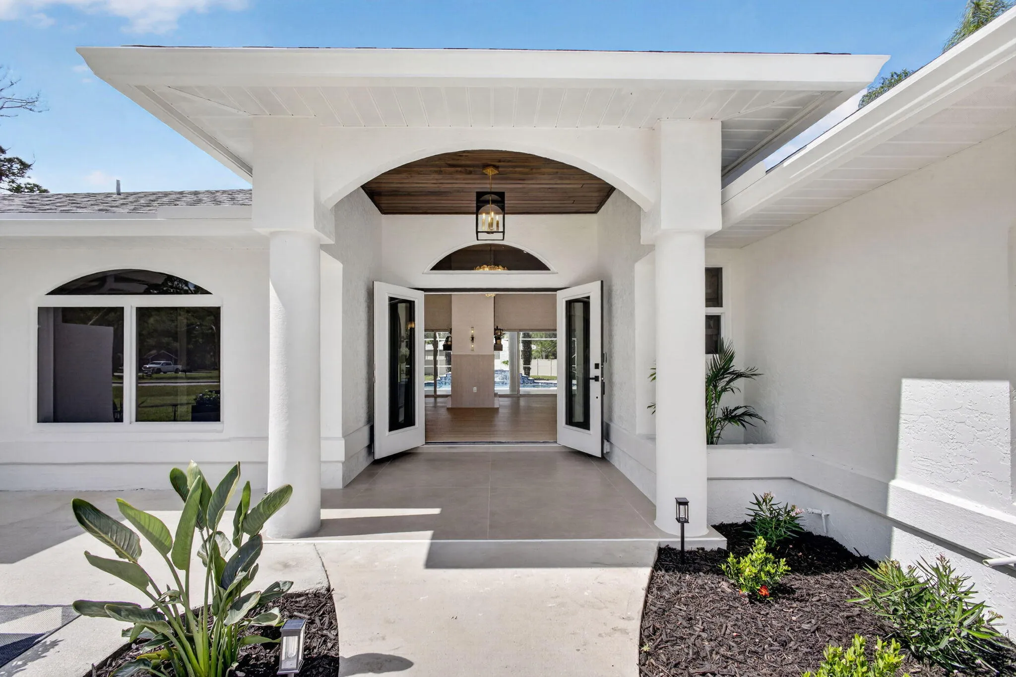 Custom tile entrance