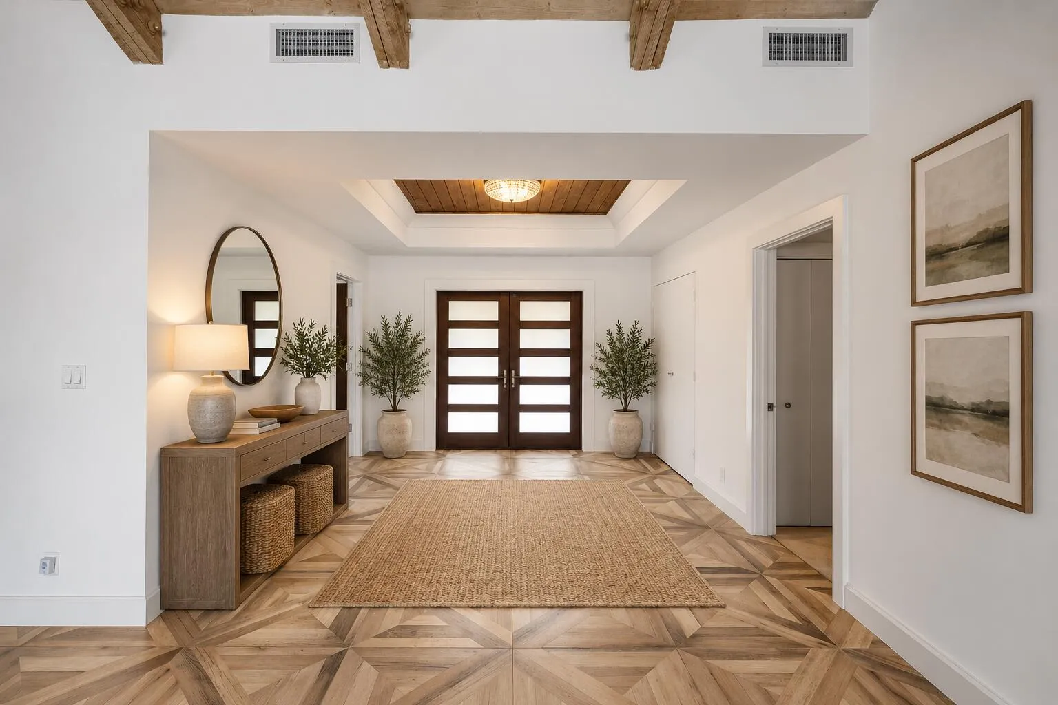 Entry virtually staged