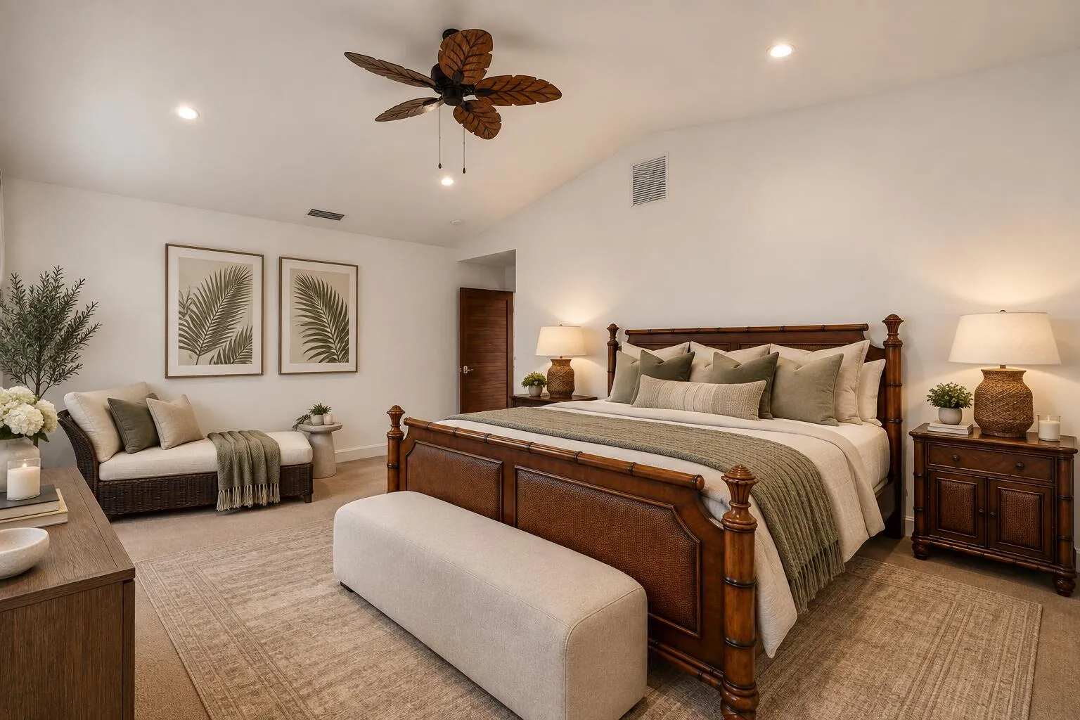 Primary Bedroom - Staged