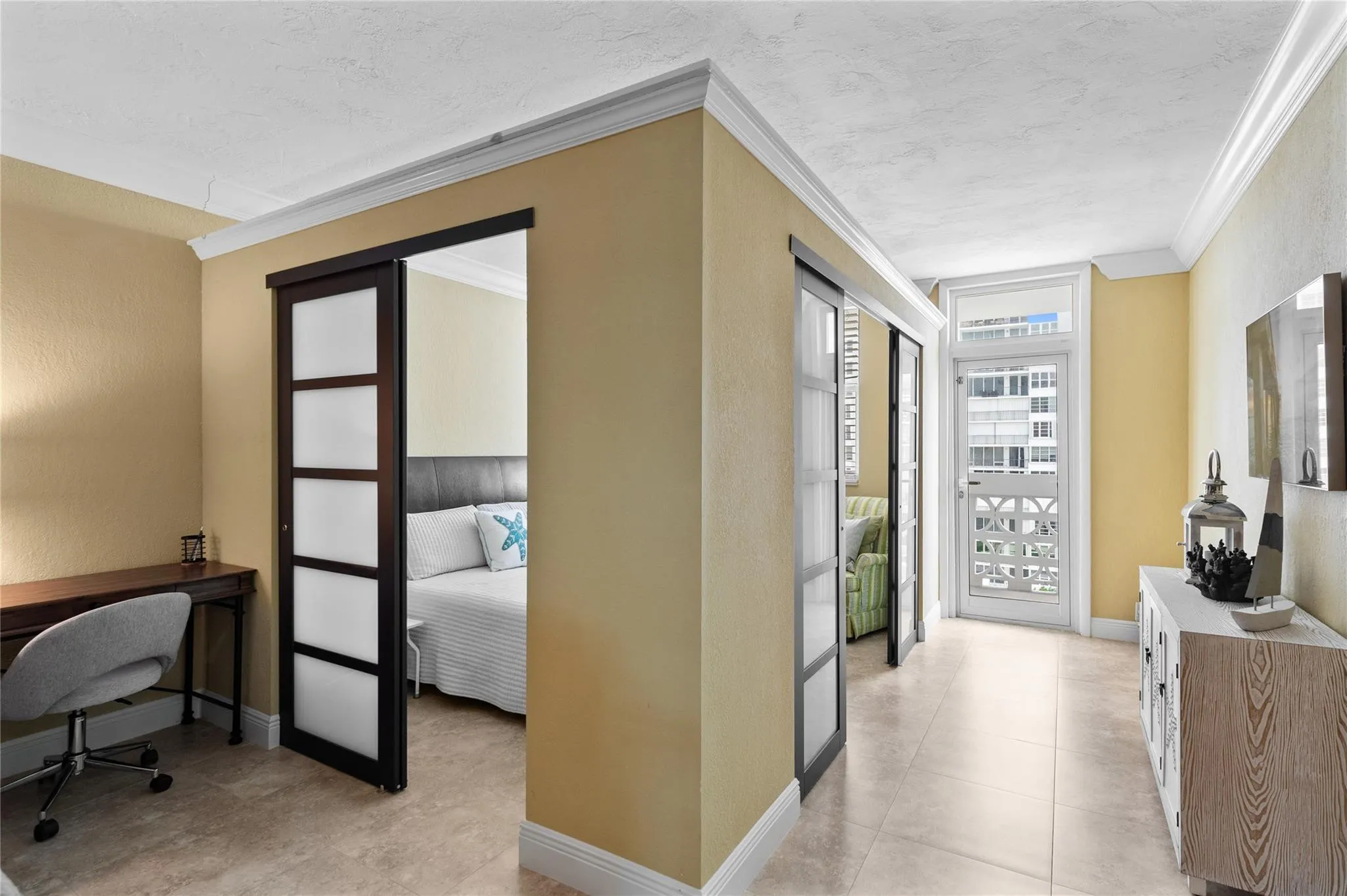 Crown molding throughout