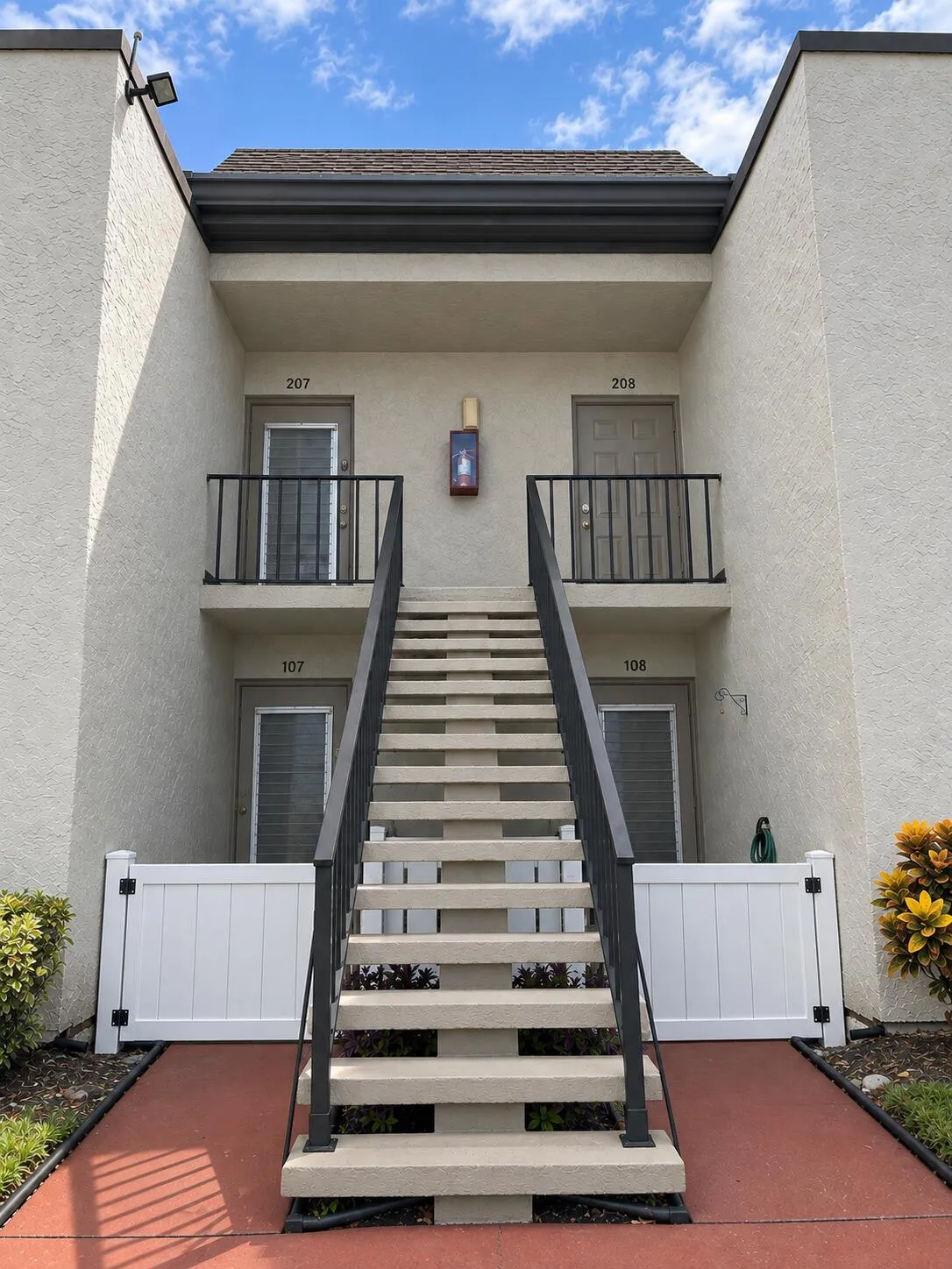 Stairs after painting project completed
