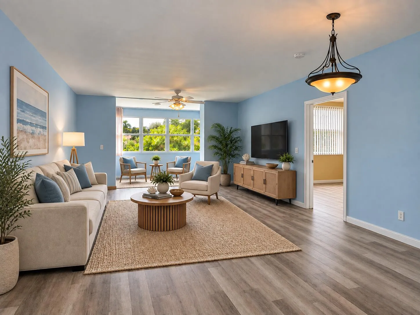 Living room (Digitally Staged)