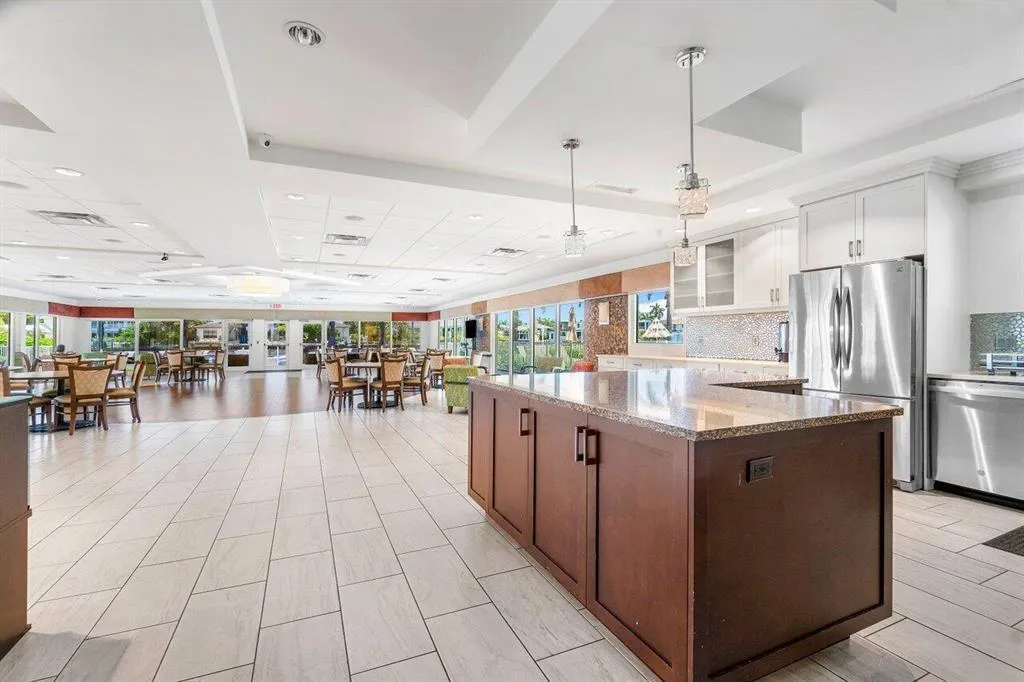 Clubhouse with a full kitchen