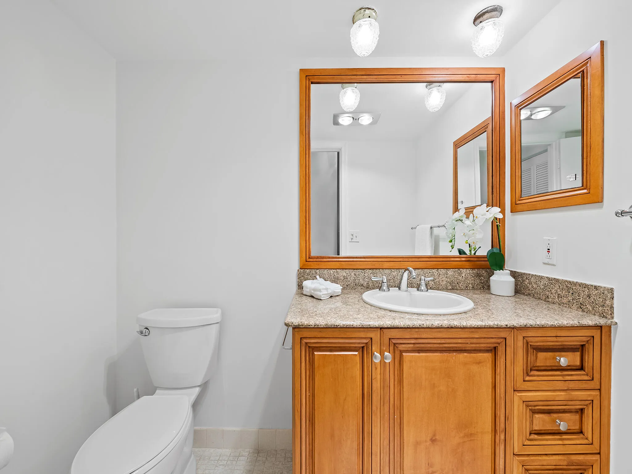 Extra half bath