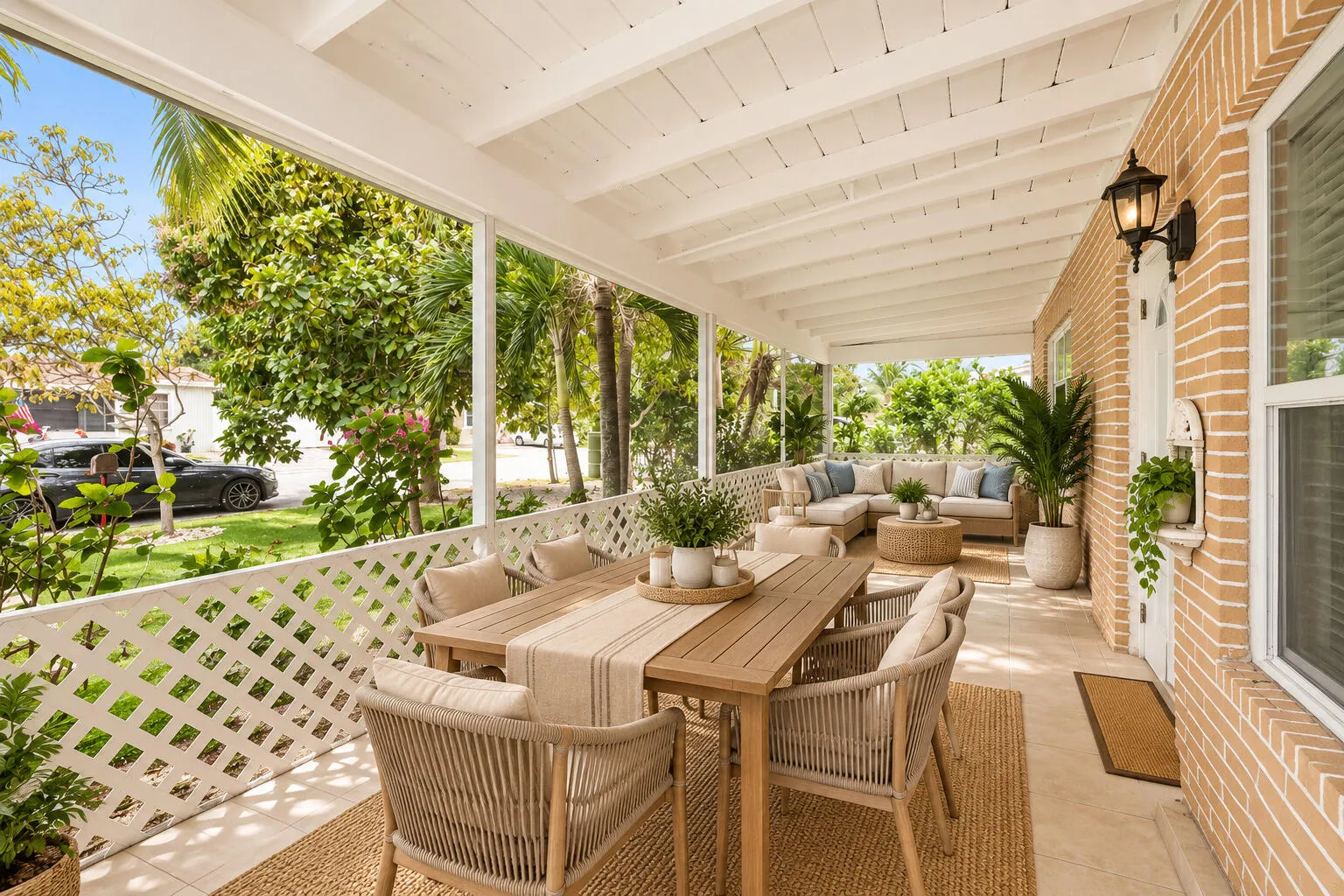 AI Staged Front Porch
