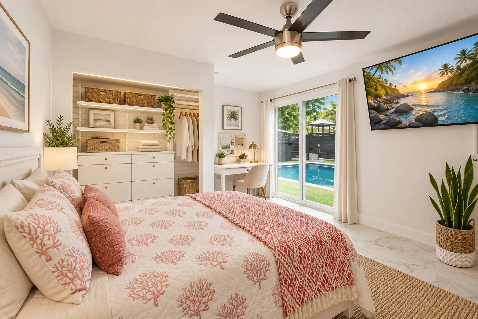 AI Staged Guest House