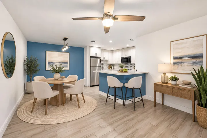 AI Staged Dining Room