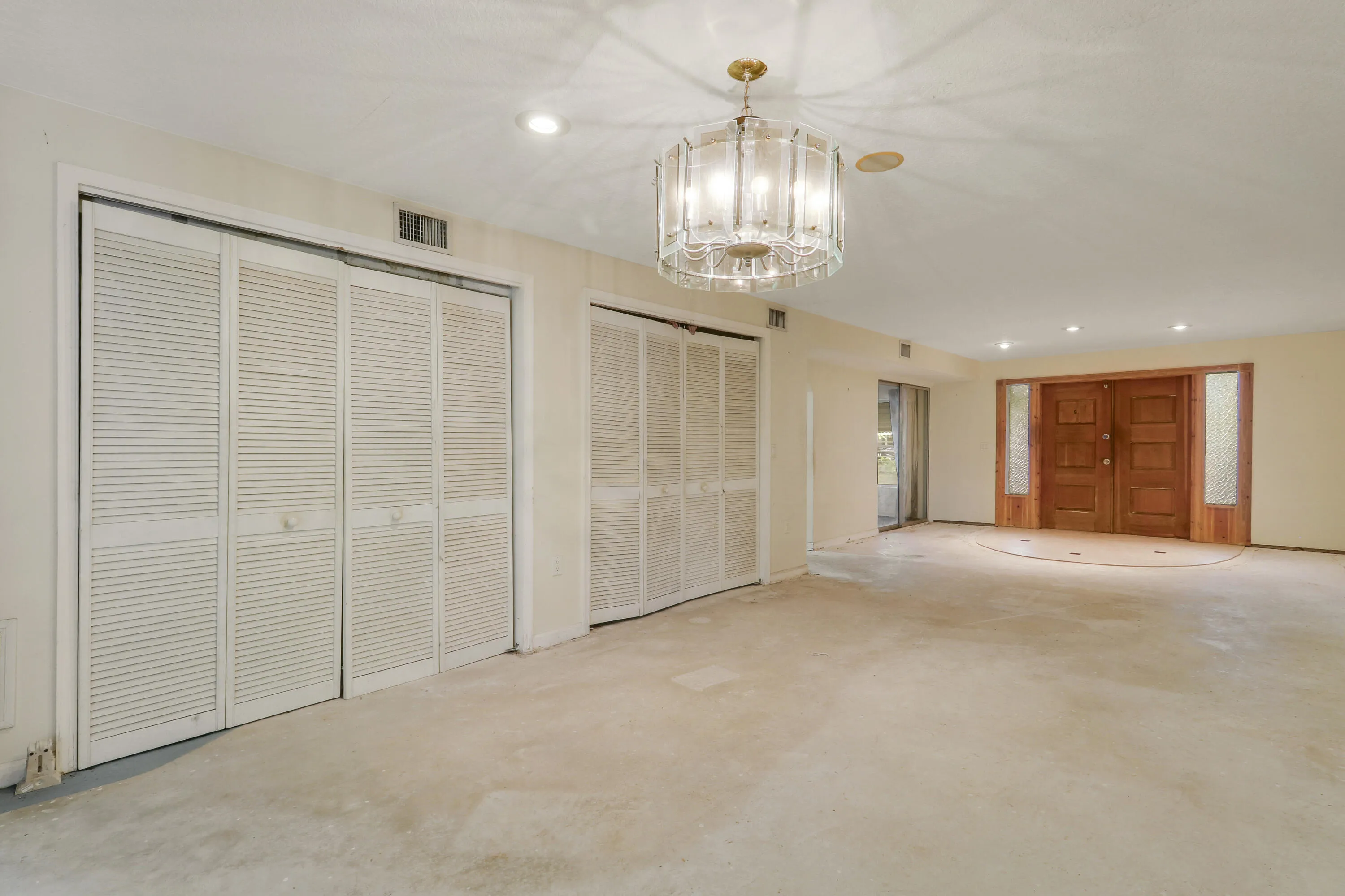 Eastside foyer and family room