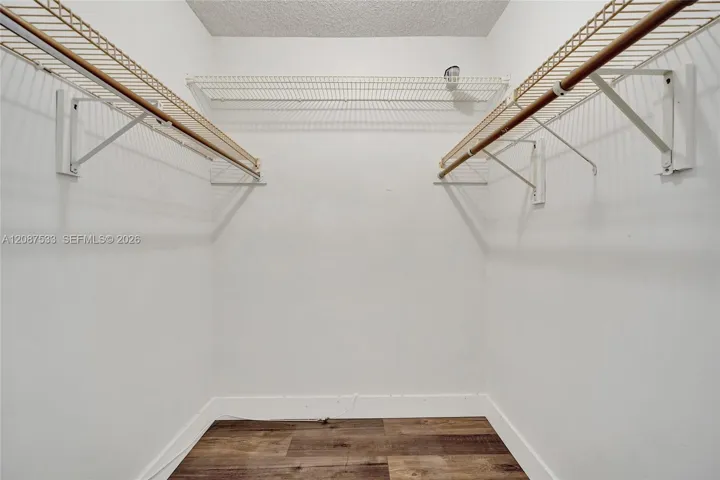Primary walk in closet