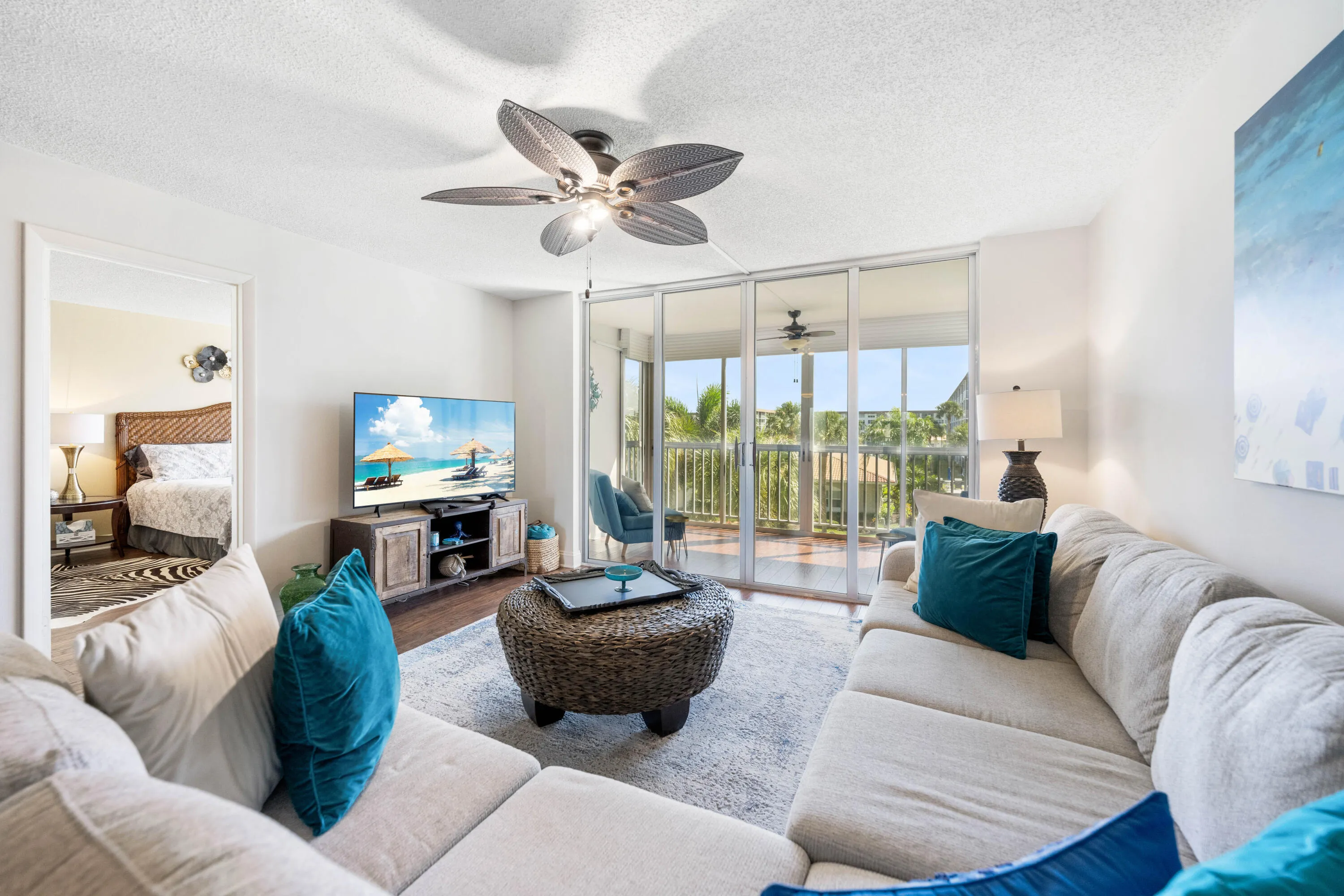 LIVING ROOM TO BALCONY