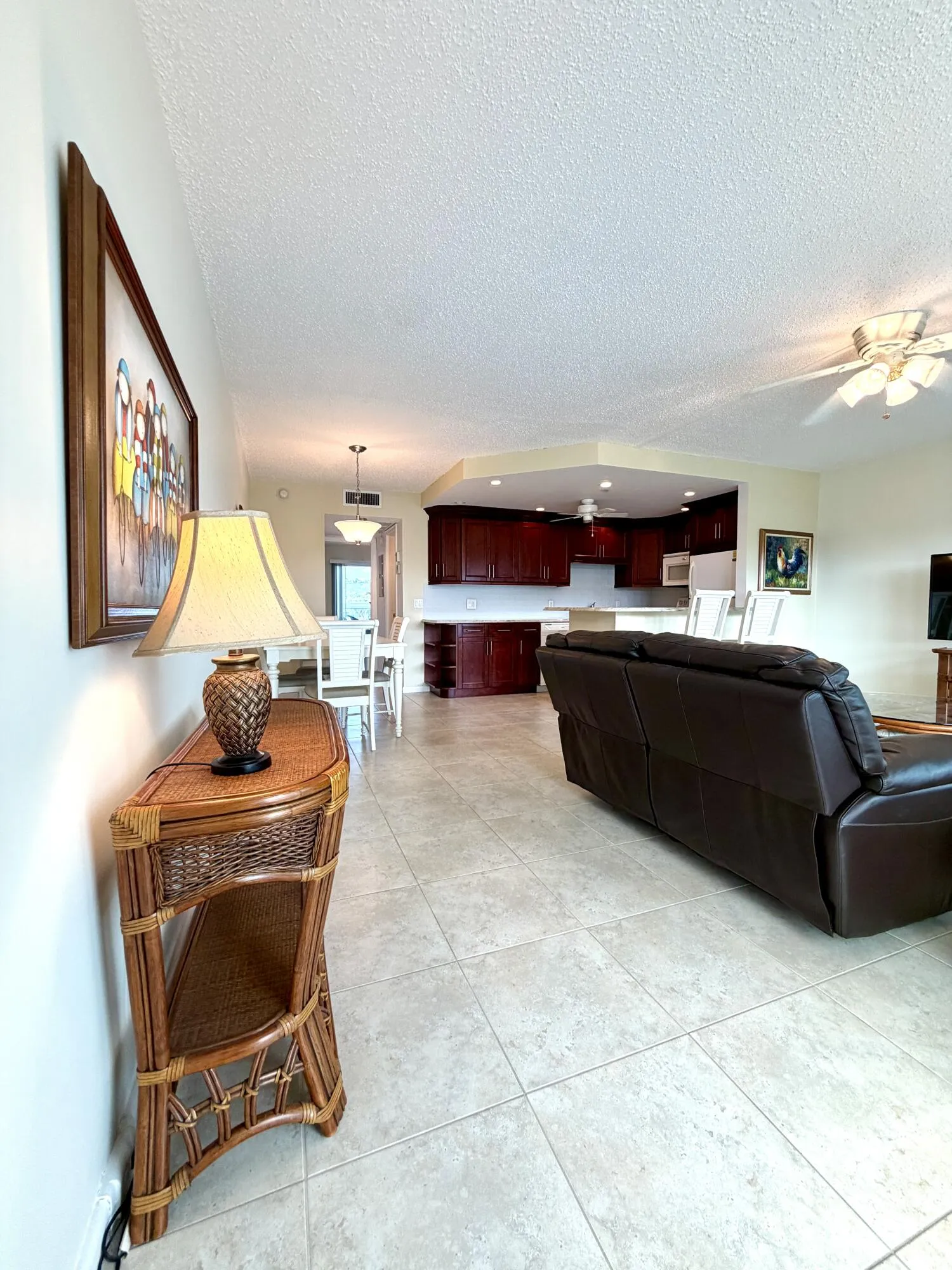 Entry - View of Livingroom and Open Kitchen