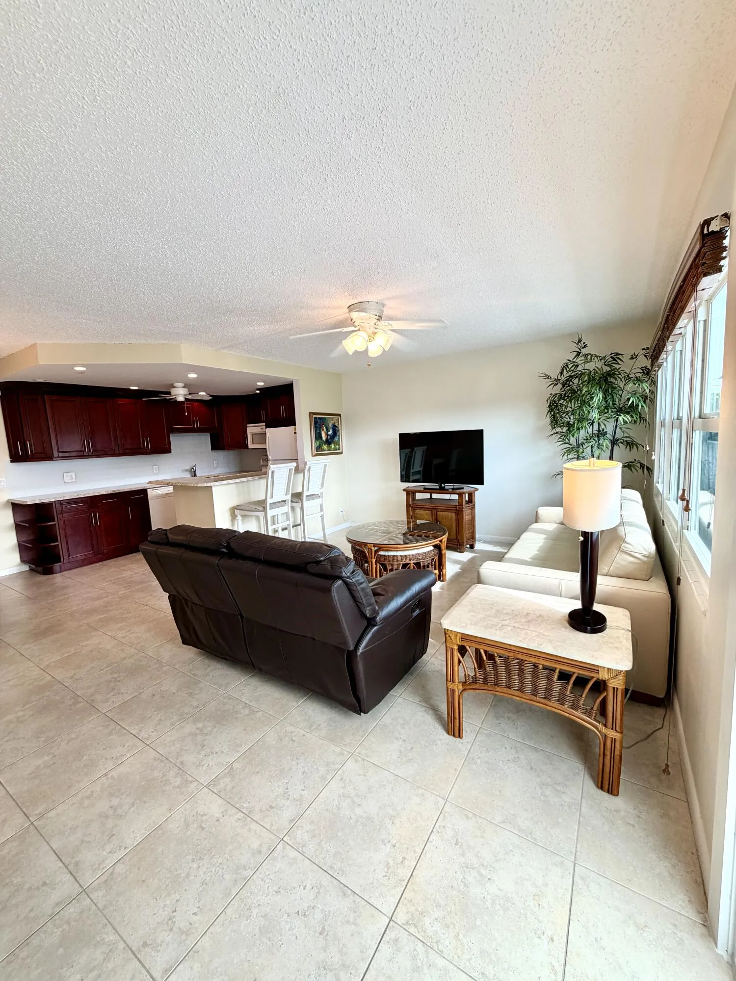 Livingroom with Open Kitchen View