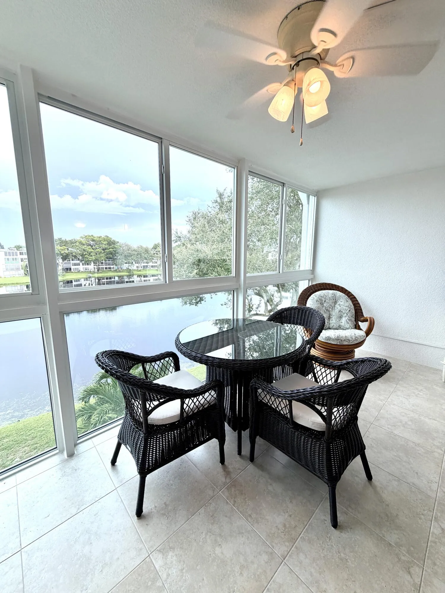 Large Patio with Beautiful View of Lake