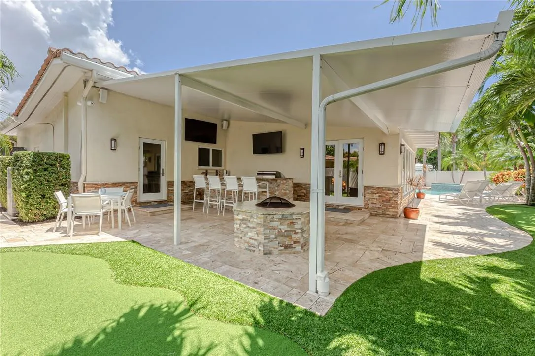 Covered patio