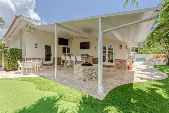 Covered patio