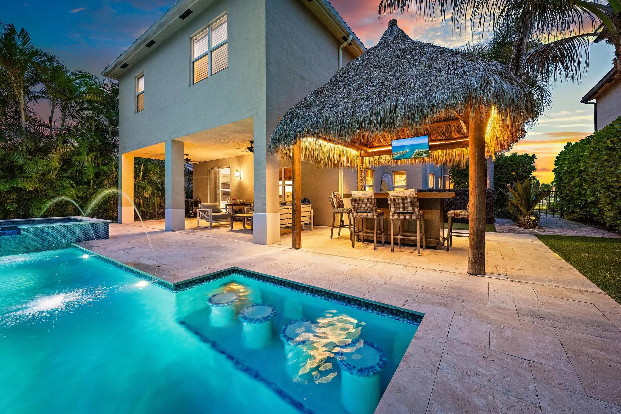 Pool & Back Exterior