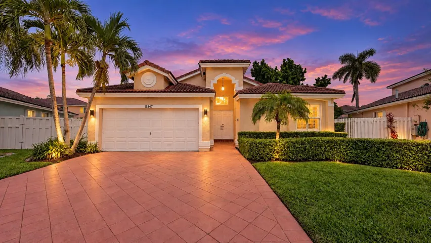 Outdoor lighting is virtually staged.