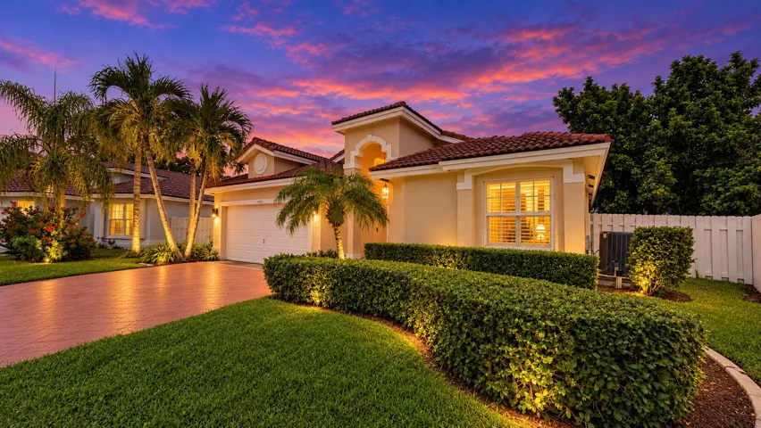 Outdoor lighting is virtually staged.