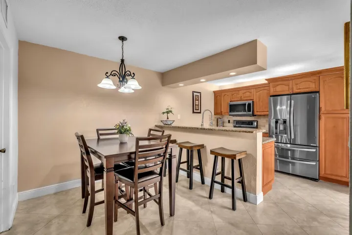 DINING AREA AND KITCHEN