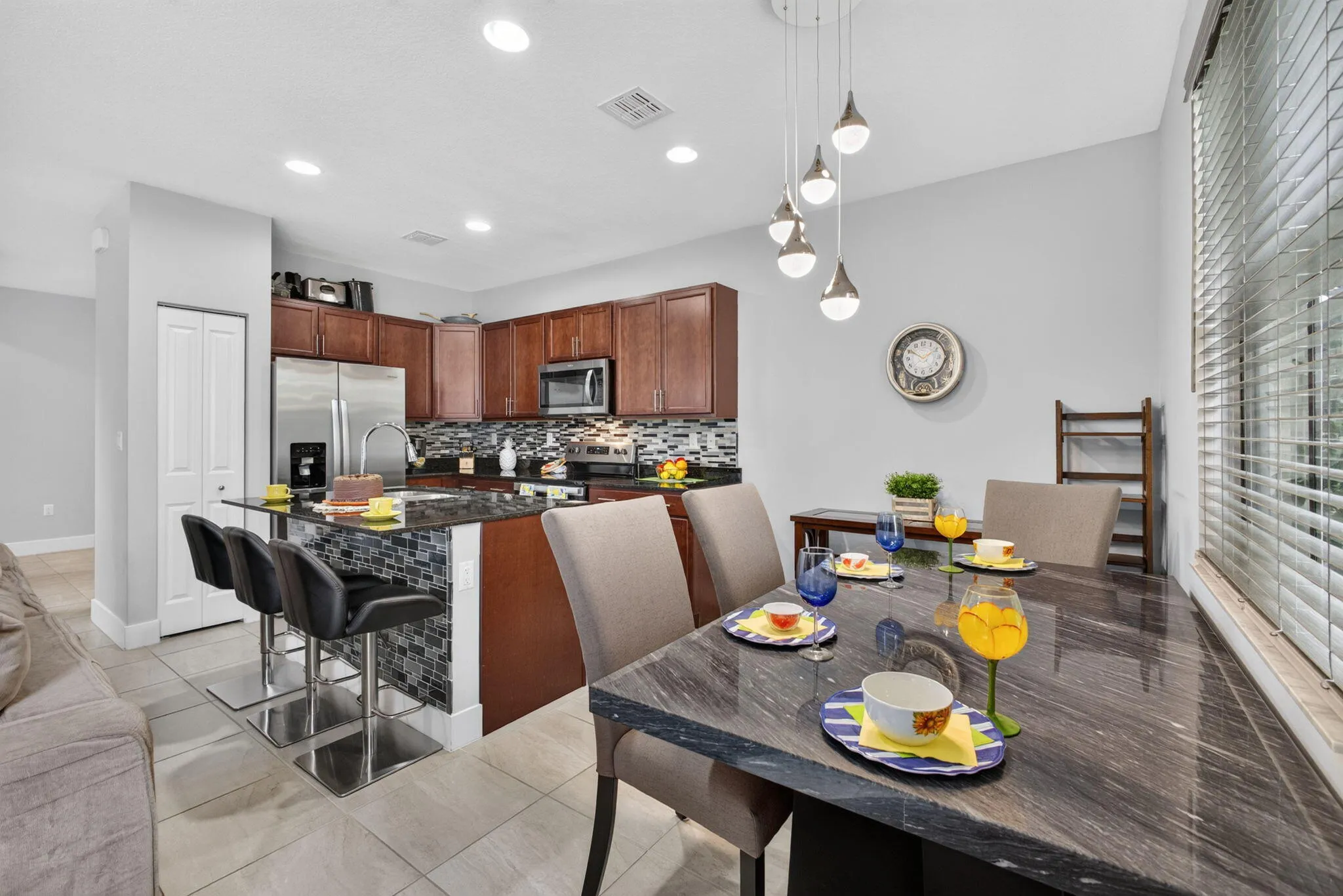 Dining area flows naturally, offering generous room for everyday meals.