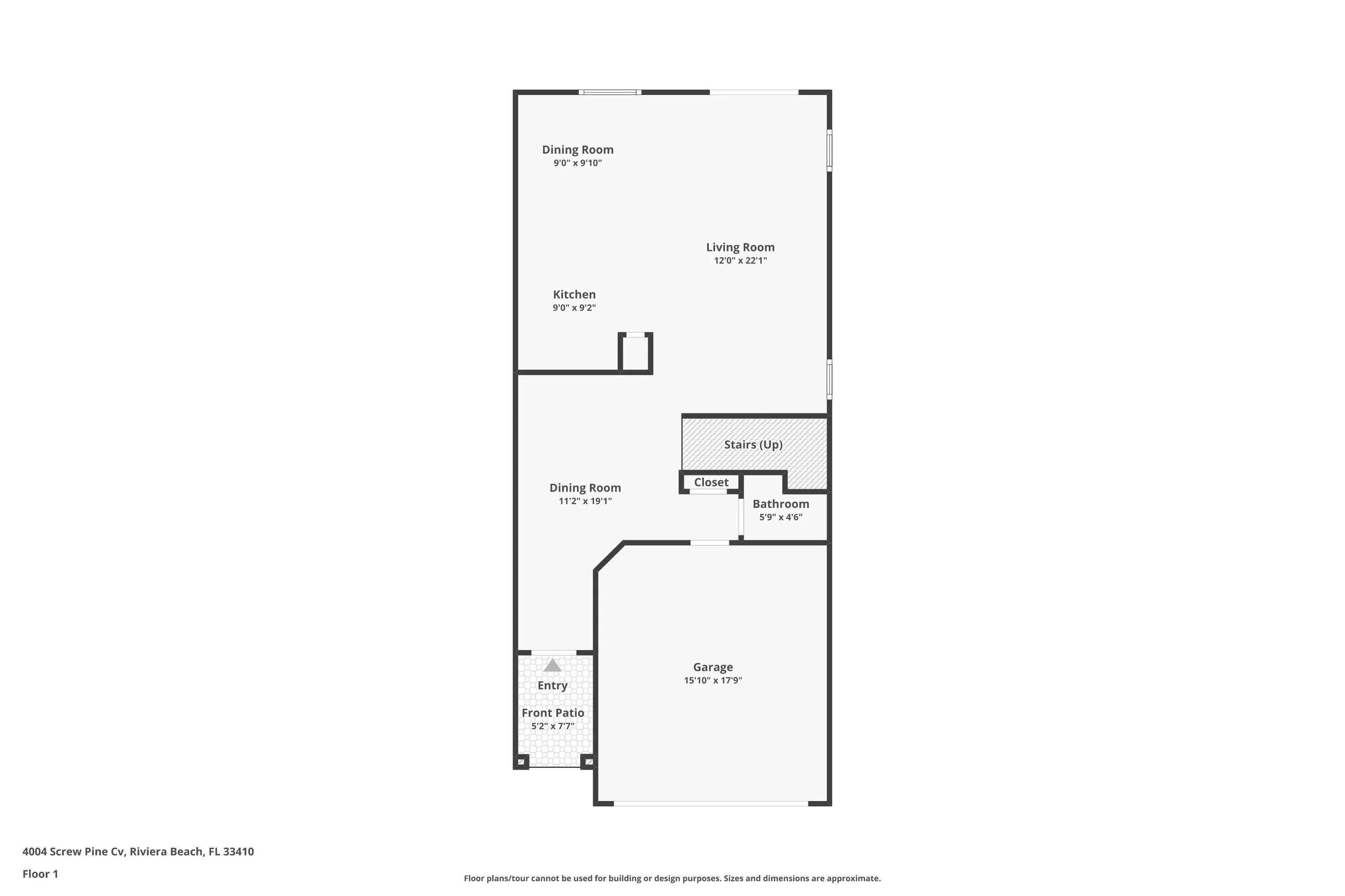 Floor plan level 1.