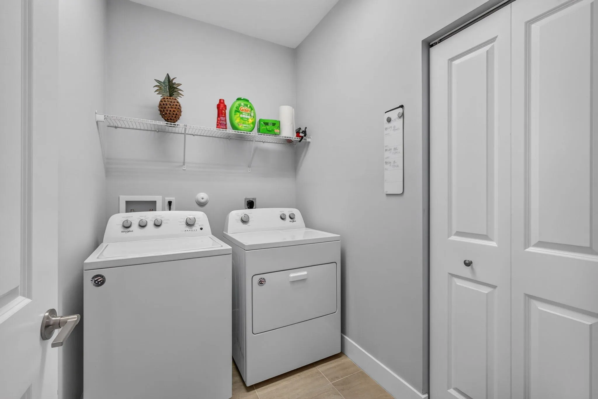 Full capacity washer and dryer.