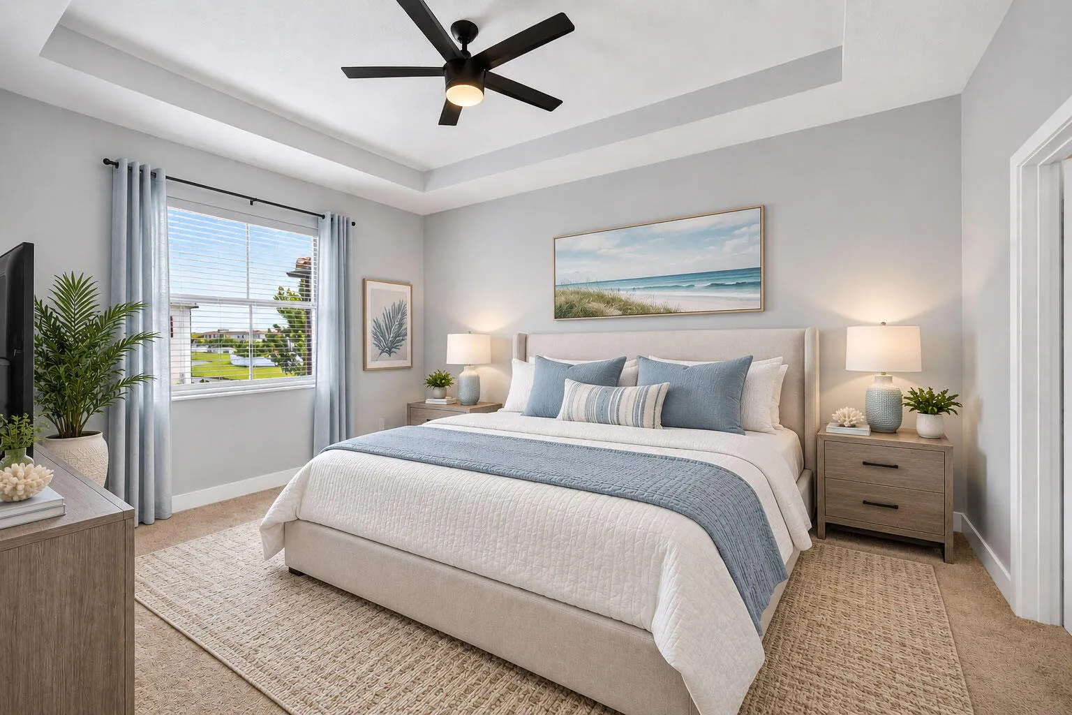 Fall in love in your oversized primay suite with trey ceiling.